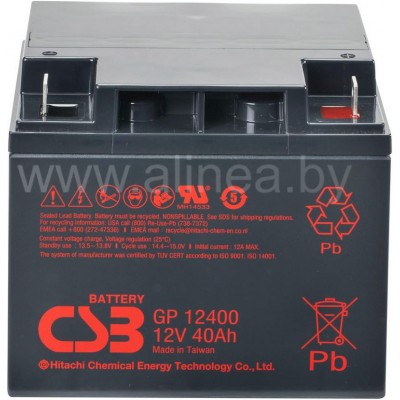Аккумуляторная батарея CSB GP 12400 12V/40Ah (4808)