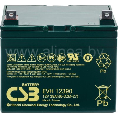 Аккумуляторная батарея CSB EVH 12390 12V/39Ah (8063)