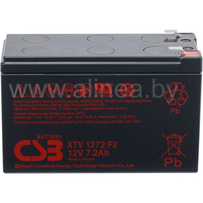 Аккумуляторная батарея CSB XTV 1272 12V/7,2Ah (8082)