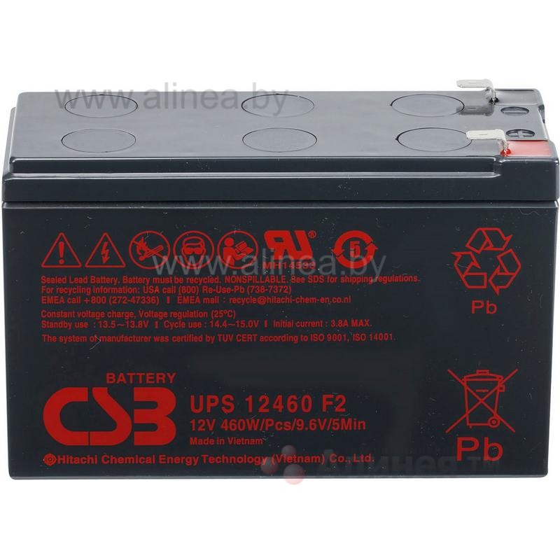 Аккумуляторная батарея CSB UPS 12460 F2 12V/9Ah (8038)