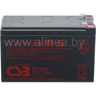 Аккумуляторная батарея CSB GP 1272 F1 12V/7.2Ah (8Ah) (8655)