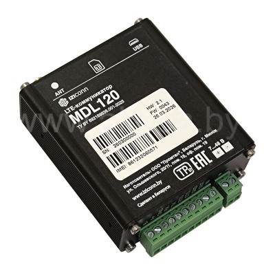 LTE-коммуникатор MDL120, RS-485, RS-232, USB, 7..48В DC
