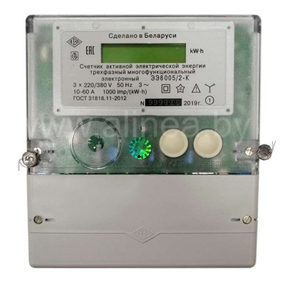 Электросчетчик ЭЭ8005/6-К - 20(100)А 3-фазный Счетчик электроэнергии электронный (ВЗЭП)