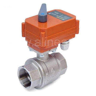 Кран шаровой (шаровый) с электроприводом Neptun (Нептун) Bugatti Pro 220 V, 2"