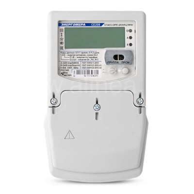 Электросчетчик СЕ208 S7, однофазный 5(60)А / 5(100)А, 230В, с радиоинтерфейсом 