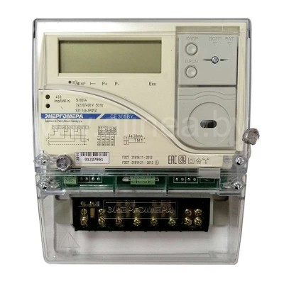 Электросчетчик CE301 S31 трехфазный 5(100)А, 400В, прямое включение, PLC