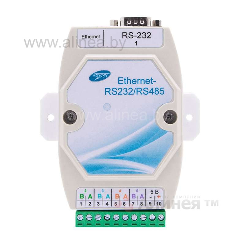 Преобразователь Ethernet-RS232/4RS485 "Микрон"