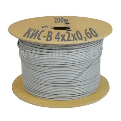 Кабель КИС-В 4x2x0.6 для интерфейса RS-485 (для внутр. прокл.), катушка 400м