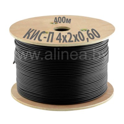 Кабель КИС-П 4x2x0.6 для интерфейса RS-485 (для наруж. прокл.), катушка 400м