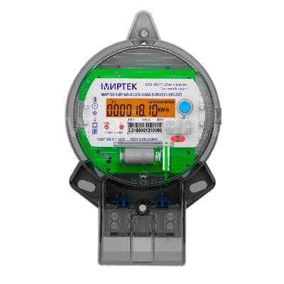 Электросчетчик «МИРТЕК-1-BY-W9» однофазный 230В, 5(60)А, RS485