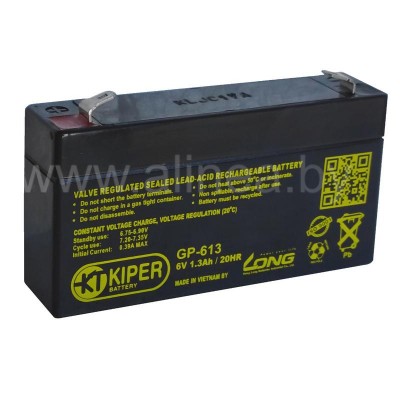 Аккумуляторная батарея Kiper GP-613 F1 6V/1.3Ah (7439)