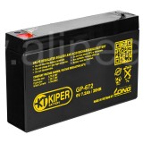 Аккумуляторная батарея Kiper GP-672 F1 6V/7.2Ah (7442)