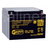 Аккумуляторная батарея гелевая Kiper GEL-12260 12V/26Ah (8037)