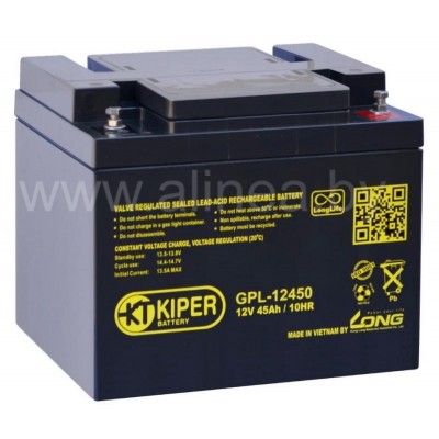 Аккумуляторная батарея Kiper GPL-12450 12V/45Ah (7869)