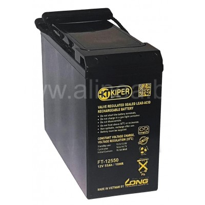 Аккумуляторная батарея Kiper FT-12550 12V/55Ah (8031)