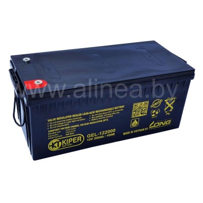 Аккумуляторная батарея гелевая Kiper GEL-122000 12V/200Ah (8049)