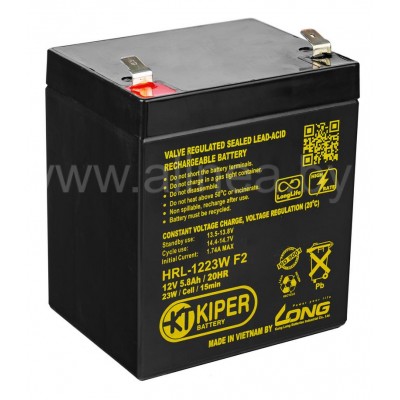 Аккумуляторная батарея Kiper HRL-1223W F2 12V/5.8Ah (8272)