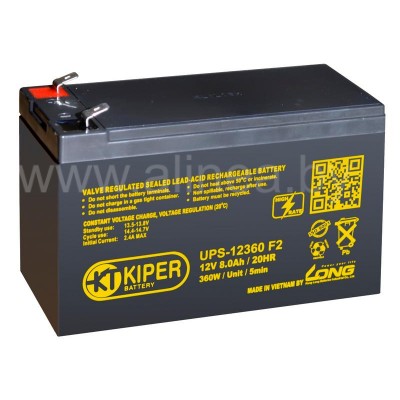 Аккумуляторная батарея Kiper UPS-12360 F2 12V/8Ah (8431)