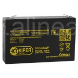 Аккумуляторная батарея Kiper HR-634W F2 6V/9Ah (8504)
