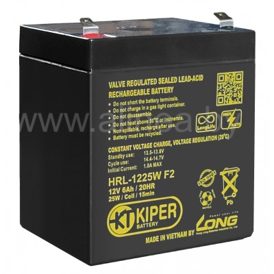 Аккумуляторная батарея Kiper HRL-1225W F2 12V/6Ah (8507)