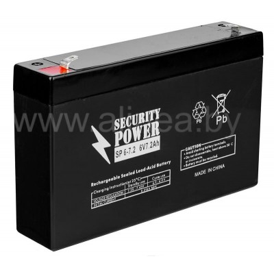 Аккумуляторная батарея Security Power SP 6-7,2 F1 6V/7.2Ah (8125)