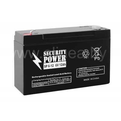 Аккумуляторная батарея Security Power SP 6-12 F1 6V/12Ah (7458)