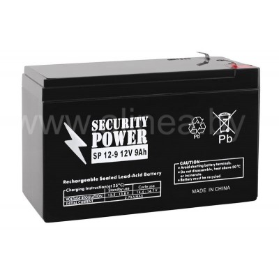 Аккумуляторная батарея Security Power SP 12-9 F1 12V/9Ah (7727)