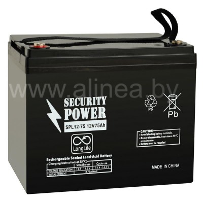 Аккумуляторная батарея Security Power SPL 12-75 12V/75Ah (8440)