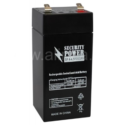 Аккумуляторная батарея Security Power SP 4-4,5 F1 4V/4.5Ah (8654)