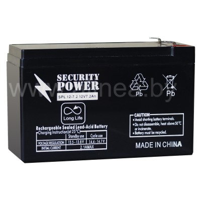 Аккумуляторная батарея Security Power SPL 12-7,2 F2 12V/7.2Ah (8756)