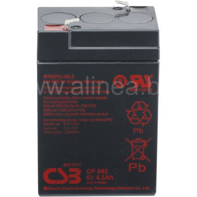 Аккумуляторная батарея CSB GP 645 F1 6V/4.5Ah (4811)