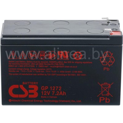Аккумуляторная батарея CSB GP 1272 F2 12V/7.2Ah (8Ah) (2000)