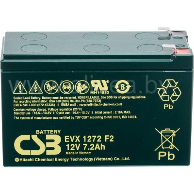 Аккумуляторная батарея CSB EVX 1272 F2 12V/7.2Ah (8054)