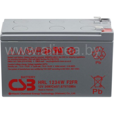 Аккумуляторная батарея CSB HRL 1234W F2 FR 12V/9Ah (7611)