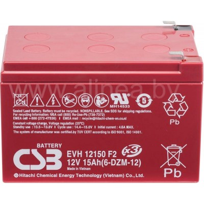 Аккумуляторная батарея CSB EVH 12150 12V/15Ah (8058)