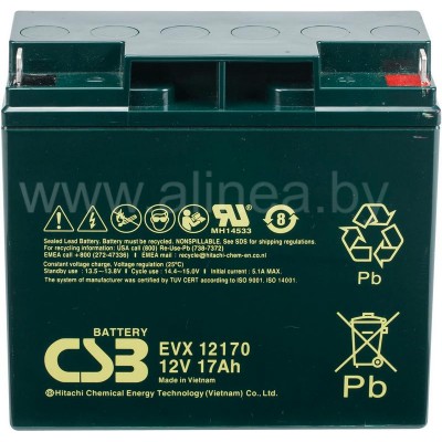 Аккумуляторная батарея CSB EVX 12170 12V/17Ah (7946)