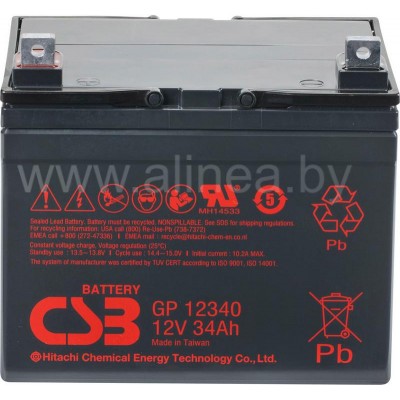 Аккумуляторная батарея CSB GP 12340 12V/34Ah (4807)